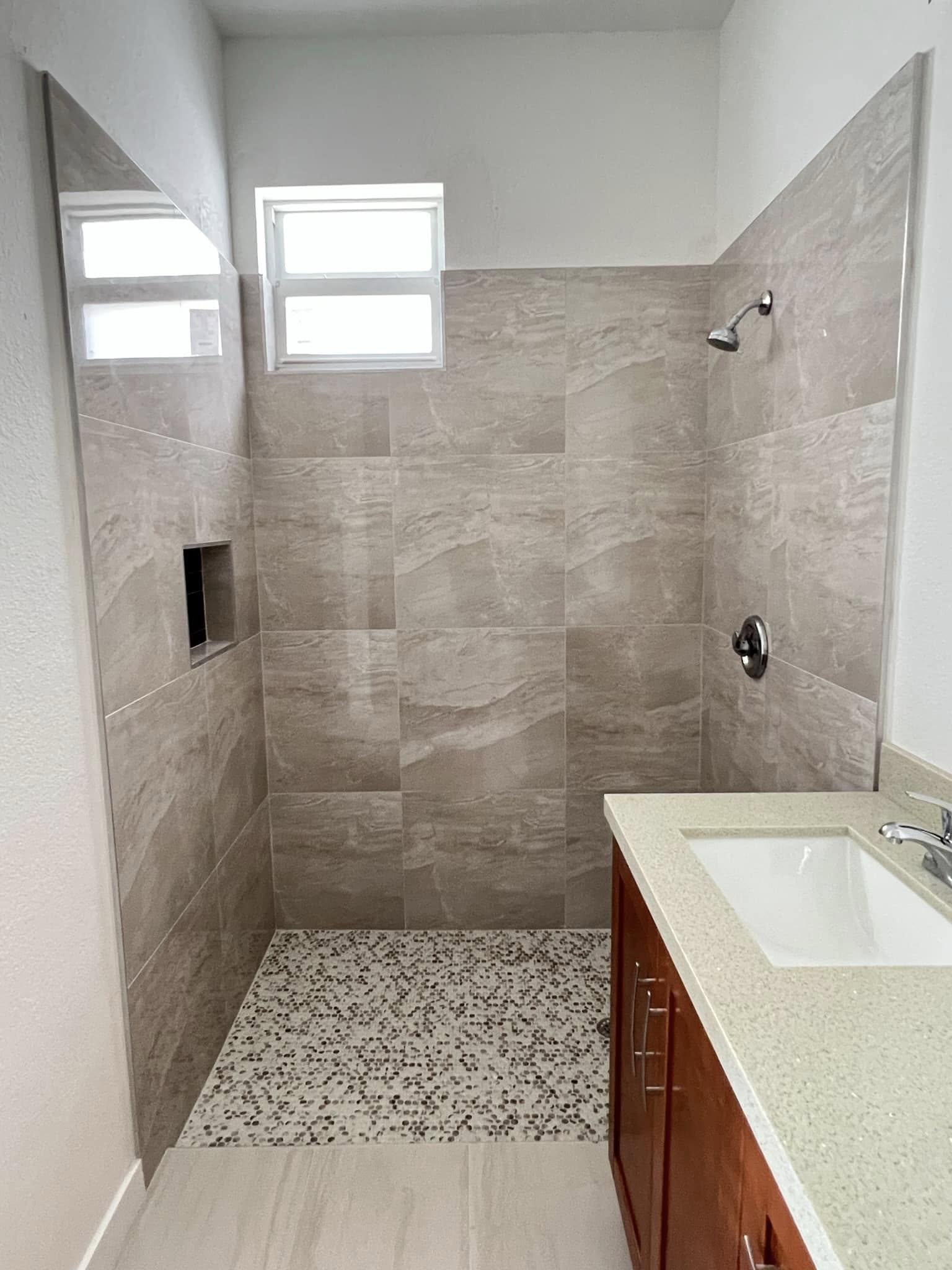 Backsplash installation project