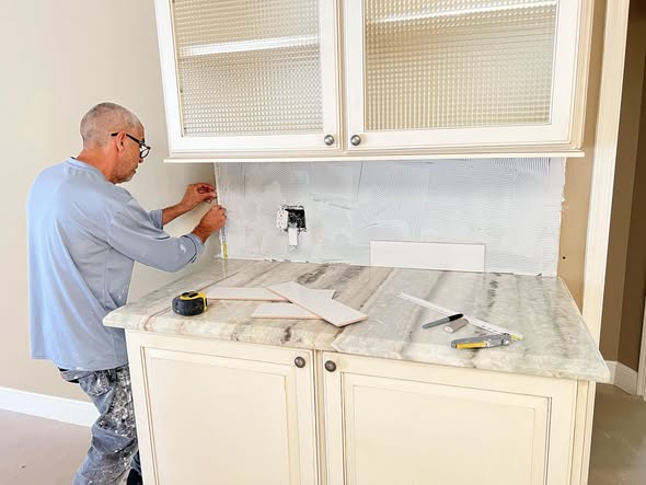 P&J Flooring team installing floor